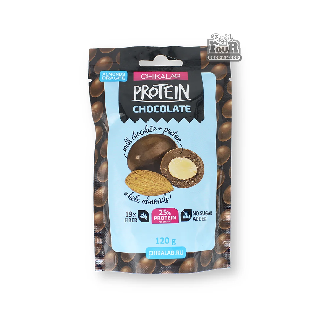 Dragee "Chikalab almonds in chocolate" with protein 120g
